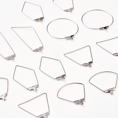 Tarnish Resistant 304 Stainless Steel Wire Pendants STAS-X0017-15P-1