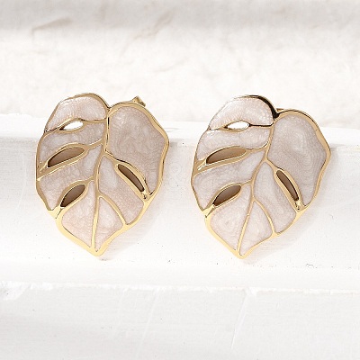 Brass Stud Earrings for Women KK-CBA9D38-05G-01-1