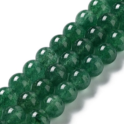 Natural Green Strawberry Quartz Beads Strands G-F756-A01-02-1
