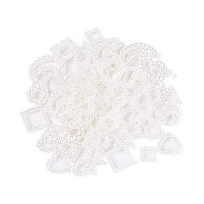 ABS Plastic Imitation Pearl Beads OACR-T030-17M-1