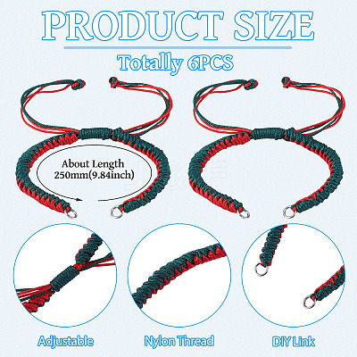 Nylon Thread Bracelets Making AJEW-TAC00104-1