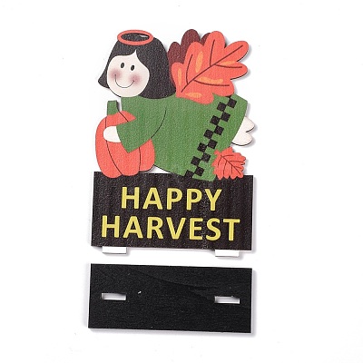 Natural Wood Display Decorations DJEW-O001-25-1