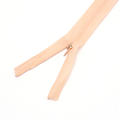 Nylon Invisible Zipper Fastener LS-FIND-WH0062-26D-1