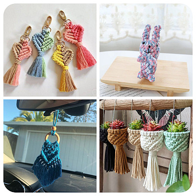 60M 3 Colors 3-Ply Twisted Macrame Polyester Cord OCOR-TA0003-48D-1