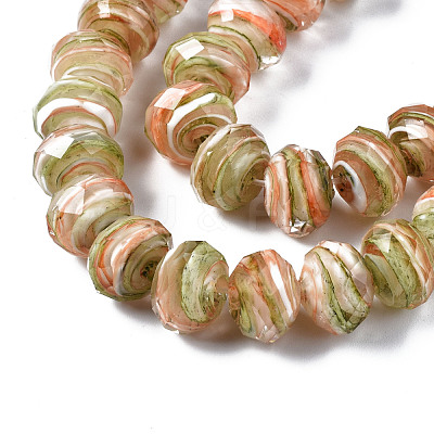 Handmade Lampwork Beads Strands LAMP-T007-13B-1