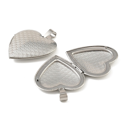 316 Stainless Steel Locket Pendants STAS-K321-27P-1