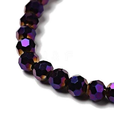 Electroplate Glass Bead Strands EGLA-R042-4mm-02-1