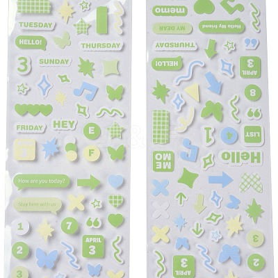 PET Plastic Stickers LS-DIY-H168-01C-1
