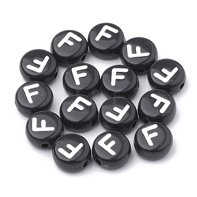 Opaque Acrylic Beads SACR-N002-02F-1