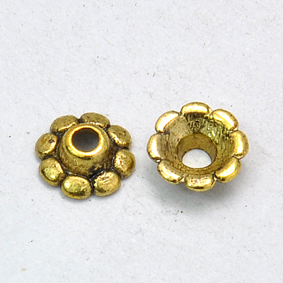 Tibetan Style Bead Caps GLF0900Y-NF-1