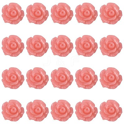 20Pcs Synthetic Coral Carved Dyed Beads SHEL-FS0001-10-1