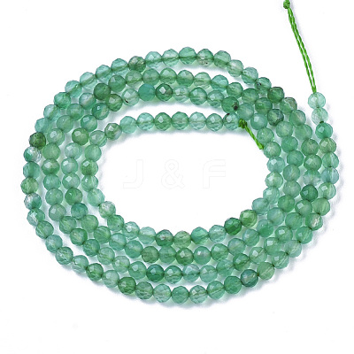 Natural Dyed & Heated Green Agate 1Beads Strands G-R462-017-1