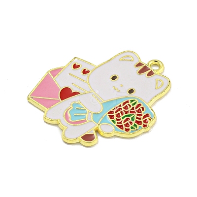 Valentine's Day Alloy Enamel Pendants ENAM-Z015-03G-04-1