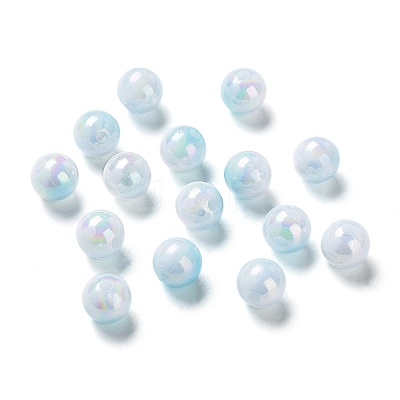 Two Tone Opaque Acrylic Beads SACR-P024-01A-W09-1