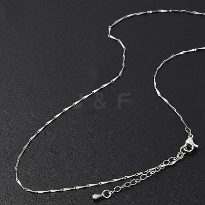 Brass Link Chain Necklaces for Women NJEW-D302-35P-1