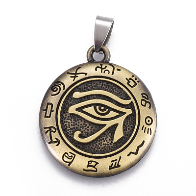 Tibetan Style Alloy Pendants X-PALLOY-E509-29AB-1