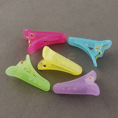 Acrylic Alligator Hair Clip Findings PHAR-R069-M-1