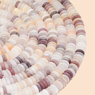 1 Strand Frosted Natural Quartz Beads Strands G-PA0001-61-1