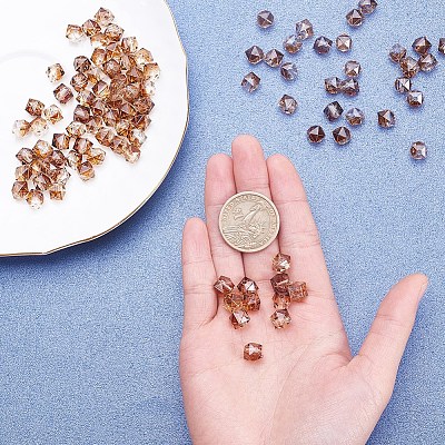 Two Tone Transparent Spray Painted Acrylic Bead LS-X-ACRP-T005-26A-1