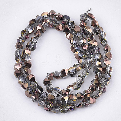 Electroplate Glass Beads Strands EGLA-S179-02A-D02-1