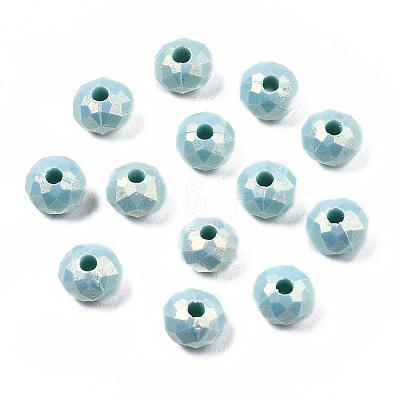 Spray Painted Acrylic Beads MACR-S280-03B-1