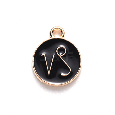 Alloy Enamel Pendants X-ENAM-S124-01A-08E-1