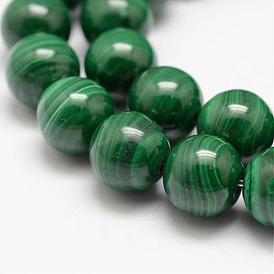 Natural Malachite Beads Strands G-F461-05-12mm-1