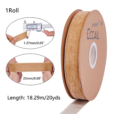 Velvet Ribbon SRIB-WH0006-18G-1