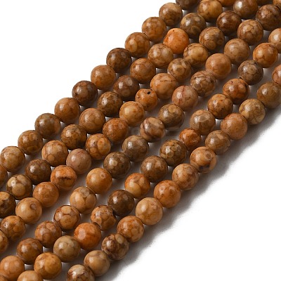 Natural Maifanite/Maifan Stone Beads Strands G-P451-01C-B-1