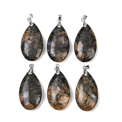 Natural Labradorite Pendants G-D084-01P-B07-1