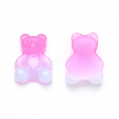 Gradient Color Opaque Resin Cabochons X-CRES-R196-01-1