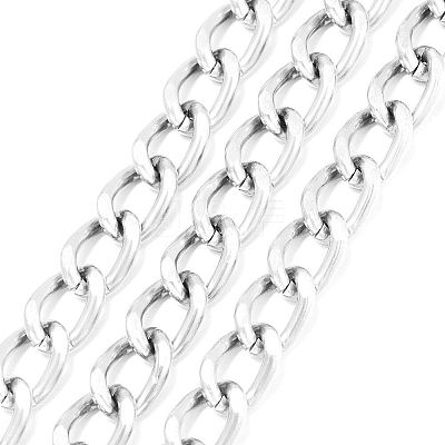 Aluminium Twisted Curb Chains X-CHA-K001-06S-1