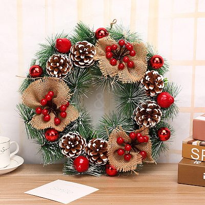 2Pcs Iron Wreath Frames DIY-CP0013-24B-1