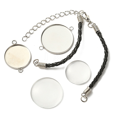 DIY Blank Dome Link Bracelet Making Kit DIY-YW0006-48-1