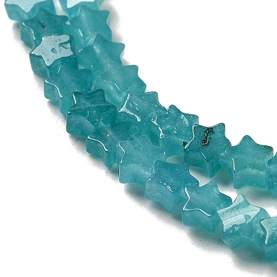 Dyed Natural Amazonite Beads Strands G-G085-B30-01-1
