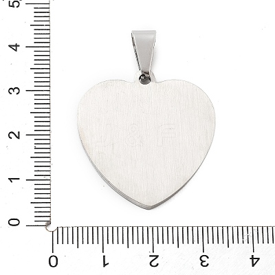 304 Stainless Steel Pendants STAS-F313-10P-1