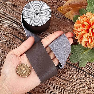 Flat Microfiber Imitation Leather Cord LC-WH0006-07C-03-1