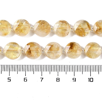 Heated Natural Citrine Beads Strands G-N342-10-1