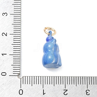 Brass Enamel Pendants KK-CBAE20A-01F-G-1