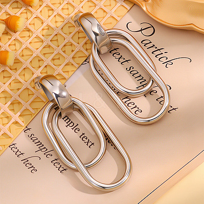 304 Stainless Steel Stud Dangle Earrings FS-WG489C3-03-1