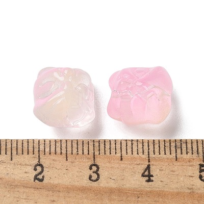 Baking Paint Transparent Glass Beads GLAA-C035-01J-1