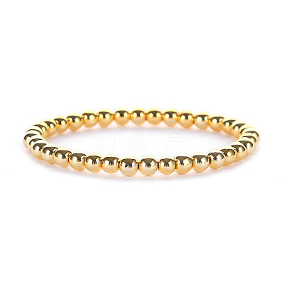 Synthetic Non-magnetic Hematite Beaded Stretch Bracelets for Men Women LS-YP2747-4-1