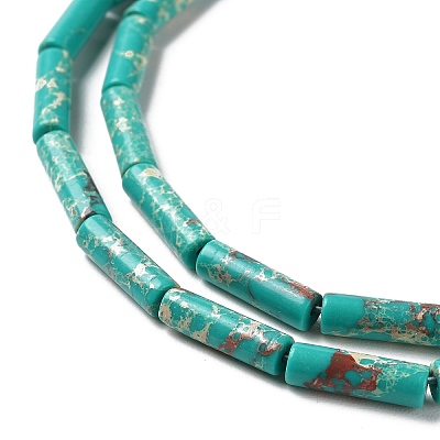 Synthetic Imperial Jasper Dyed Beads Strands X-G-D077-B01-04-1