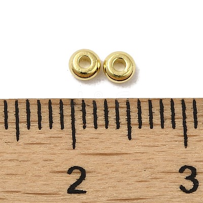 Rack Plating Brass Spacer Beads KK-P246-04G-1