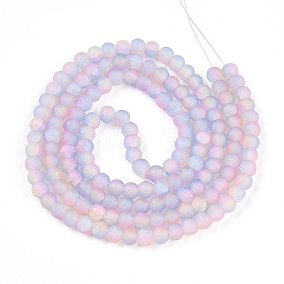 Crackle Glass Beads X1-GLAA-N009-6mm-04-1