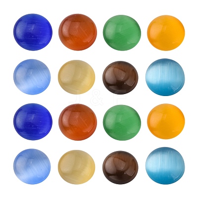 Cat Eye Cabochons X-CE-J002-8mm-M-1