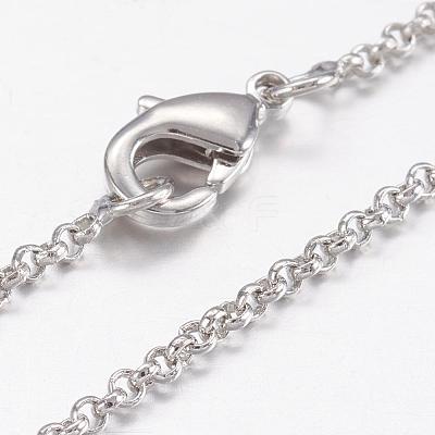 Brass Chain Necklaces MAK-L009-10P-1