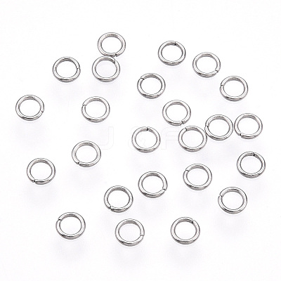 Tarnish Resistant 304 Stainless Steel Open Jump Rings STAS-R065-45-1