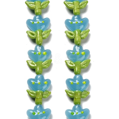 Handmade Lampwork Beads Strands LAMP-A005-03B-1