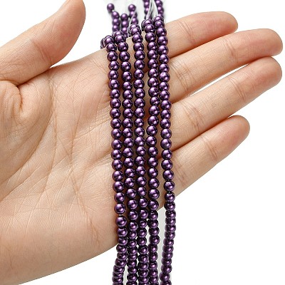 Grade A Glass Pearl Beads HY-J001-4mm-HX031-1